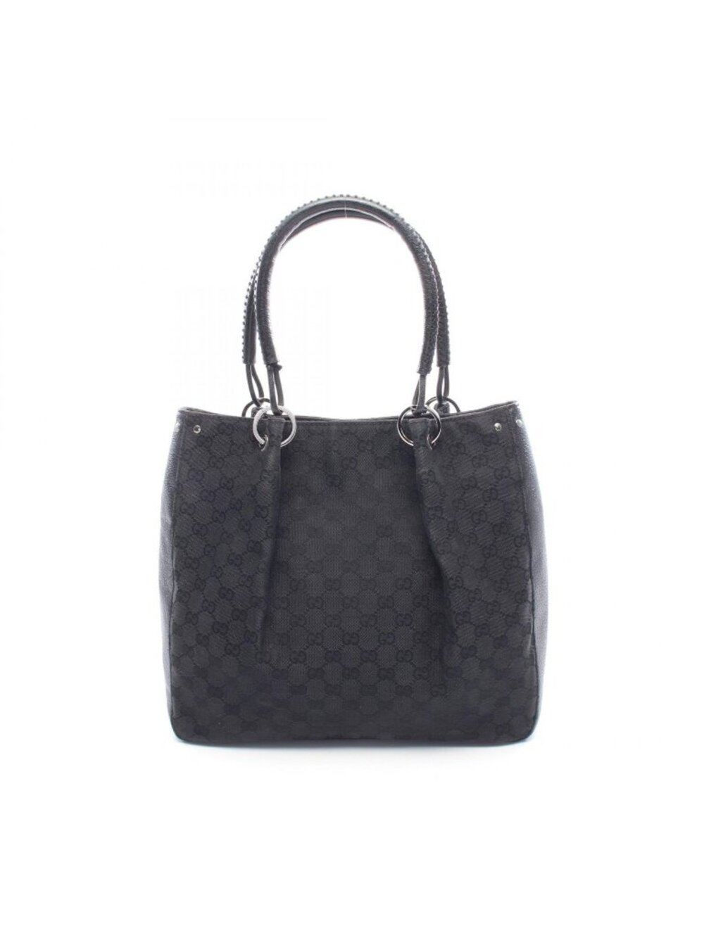 Gucci Tote Bag GG Canvas Black